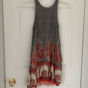 Printed shift dress